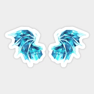 Ice Dragon Wings Sticker